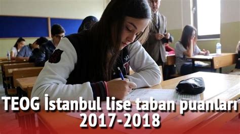 2017 2018 istanbul lise puanları